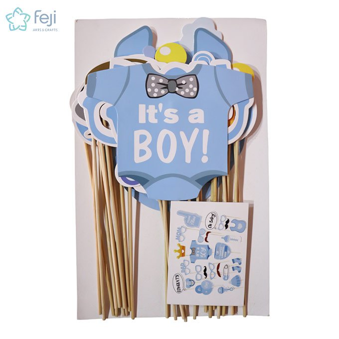 Boy Baby Shower Photo Props 20 pcs