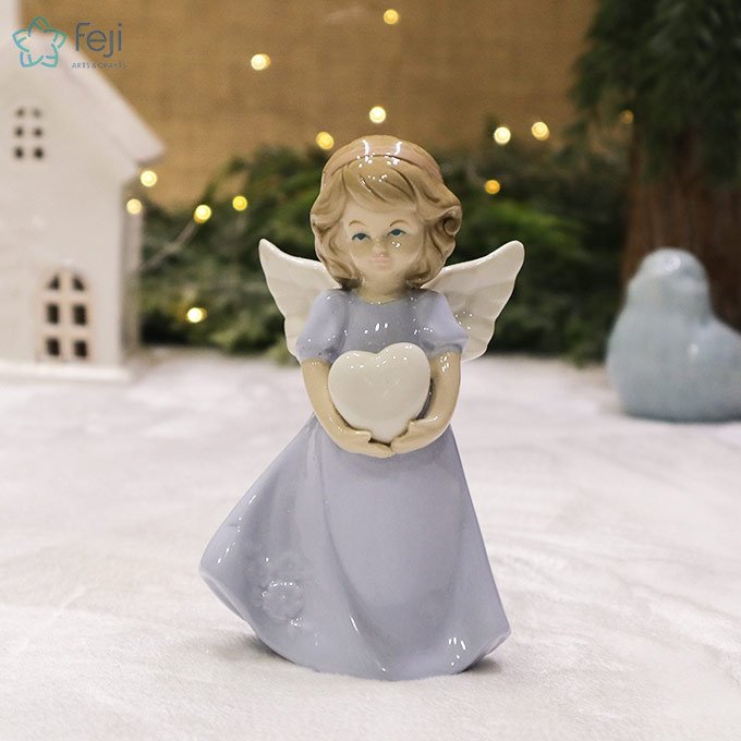 Ceramic Angel with Heart