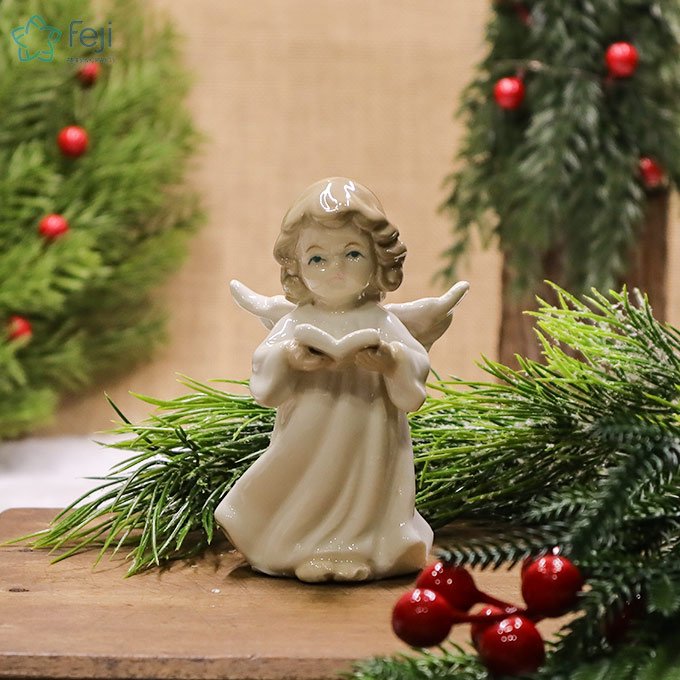 Ceramic Little Angel with Book