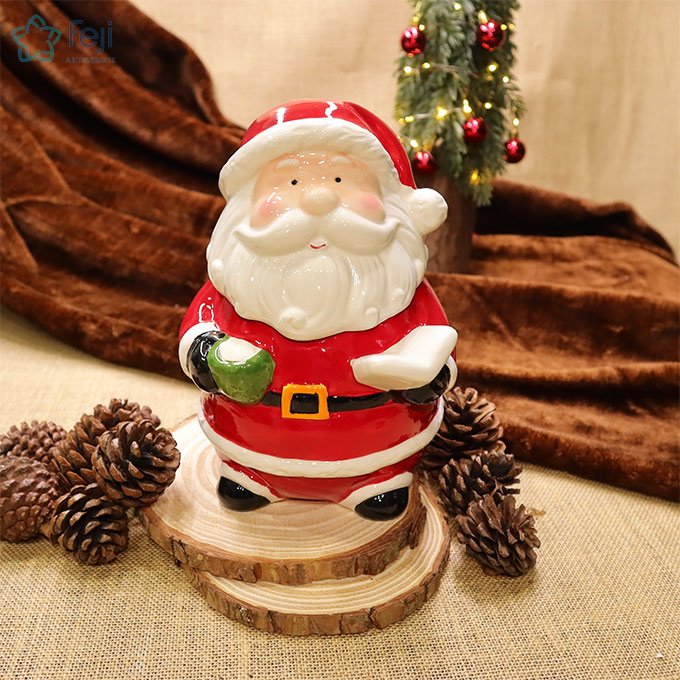 Ceramic Santa Candy Jar