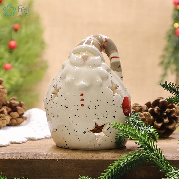 Ceramic Santa Tea Light Holder