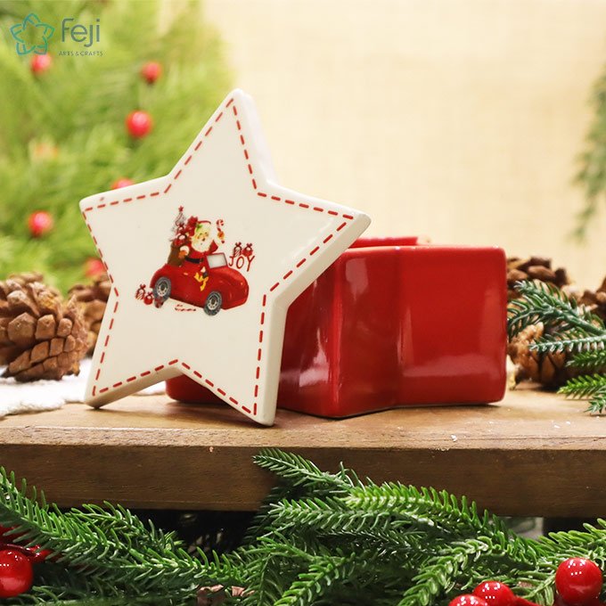 Ceramic Star Cookie Box