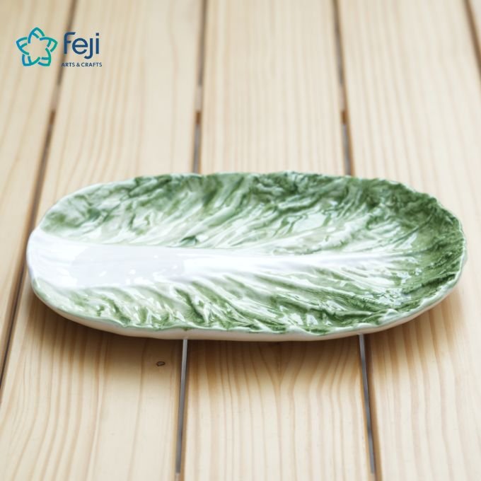 Ceramic Cabbage Leaf Small