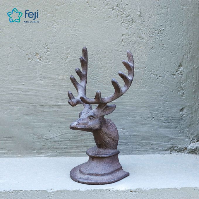 Heavy Metal Deer Figurine