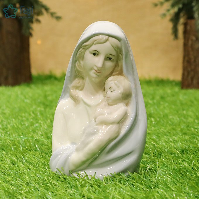 Mary and Child Ceramic Statue