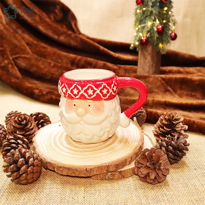 Xmas Ceramic Santa Mug