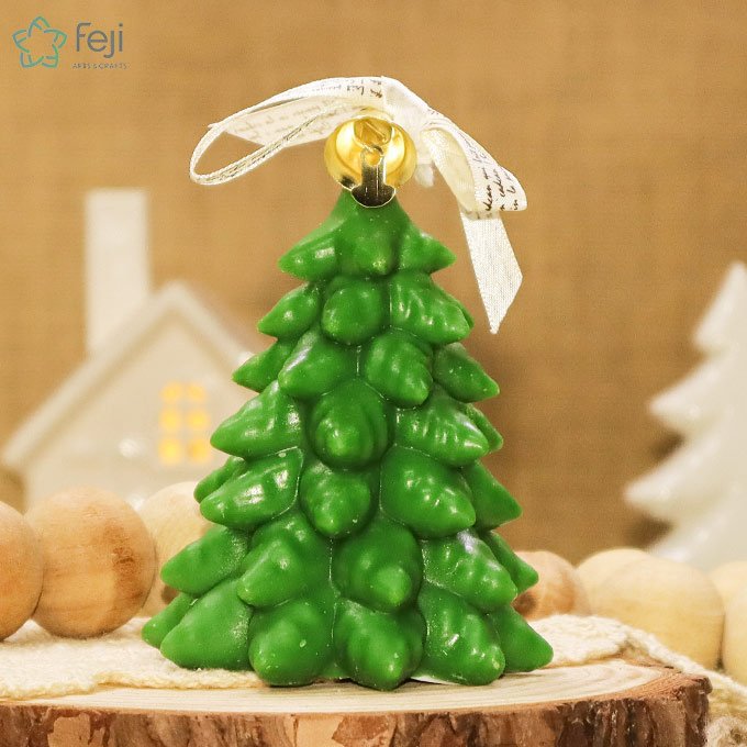 Xmas Green Tree Candle