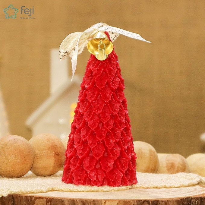 Xmas Red Tree Candle